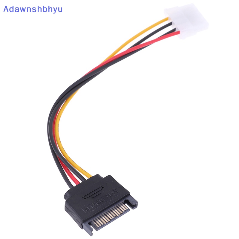 Kabel Power Adhyu SATA to IDE 15pin SATA Male to Molex IDE 4pin Female Cable Adapter ID