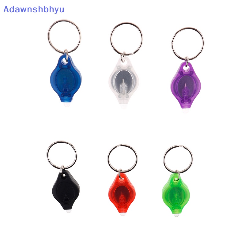 Adhyu Mini super micro Terang Cahaya LED camping Senter keyring Gantungan Kunci torch lamp ID