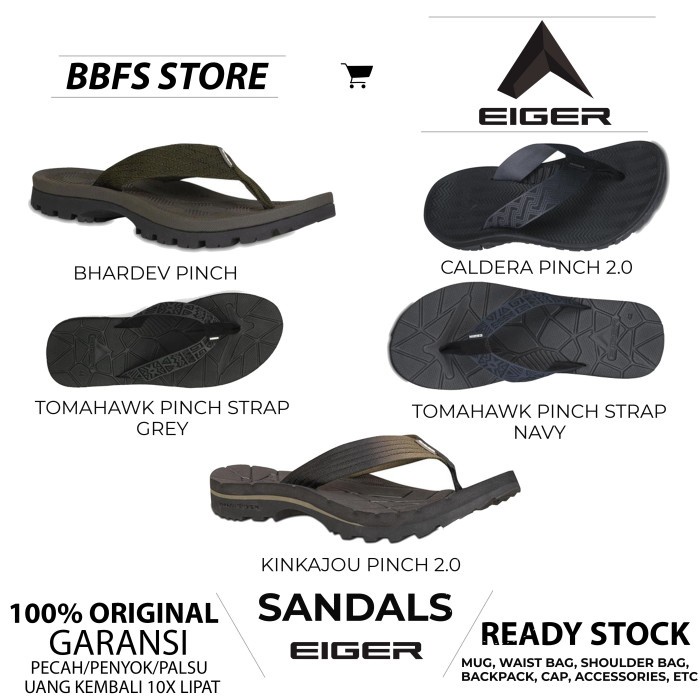 EIGER Original Caldera pinch 2.0 sandals sendal gunung adventure