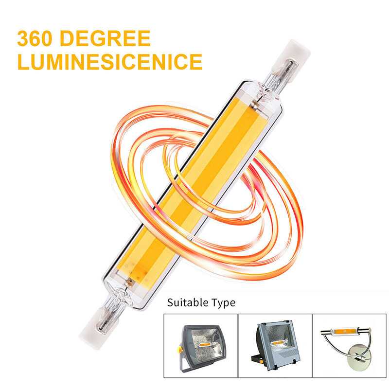 TD - LMP JSLED Lampu LED COB R7S Halogen Glass Tube 118 mm 15 W - JS118