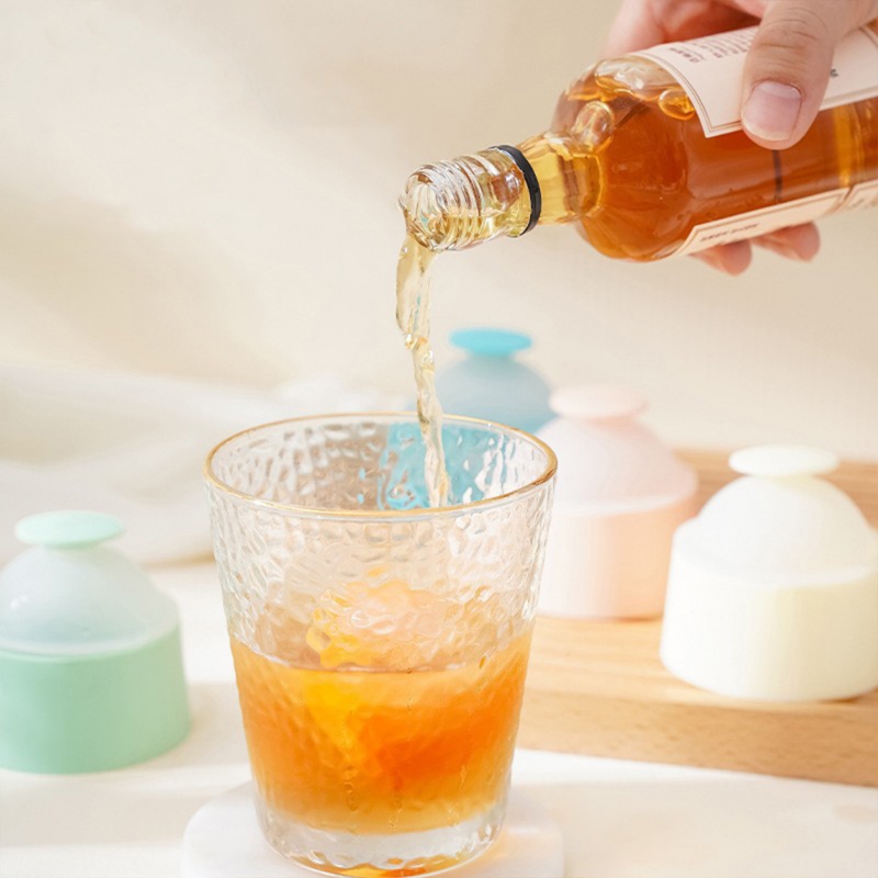 [Fitur] Cetakan Ice Ball Mudah-demoulding/Whisky Coffee Icy Sphere DIY Kotak/Ice Hoki Cangkir Cepat Pembekuan Dengan Tutup/Reusable Fruit Cubes Making Mold