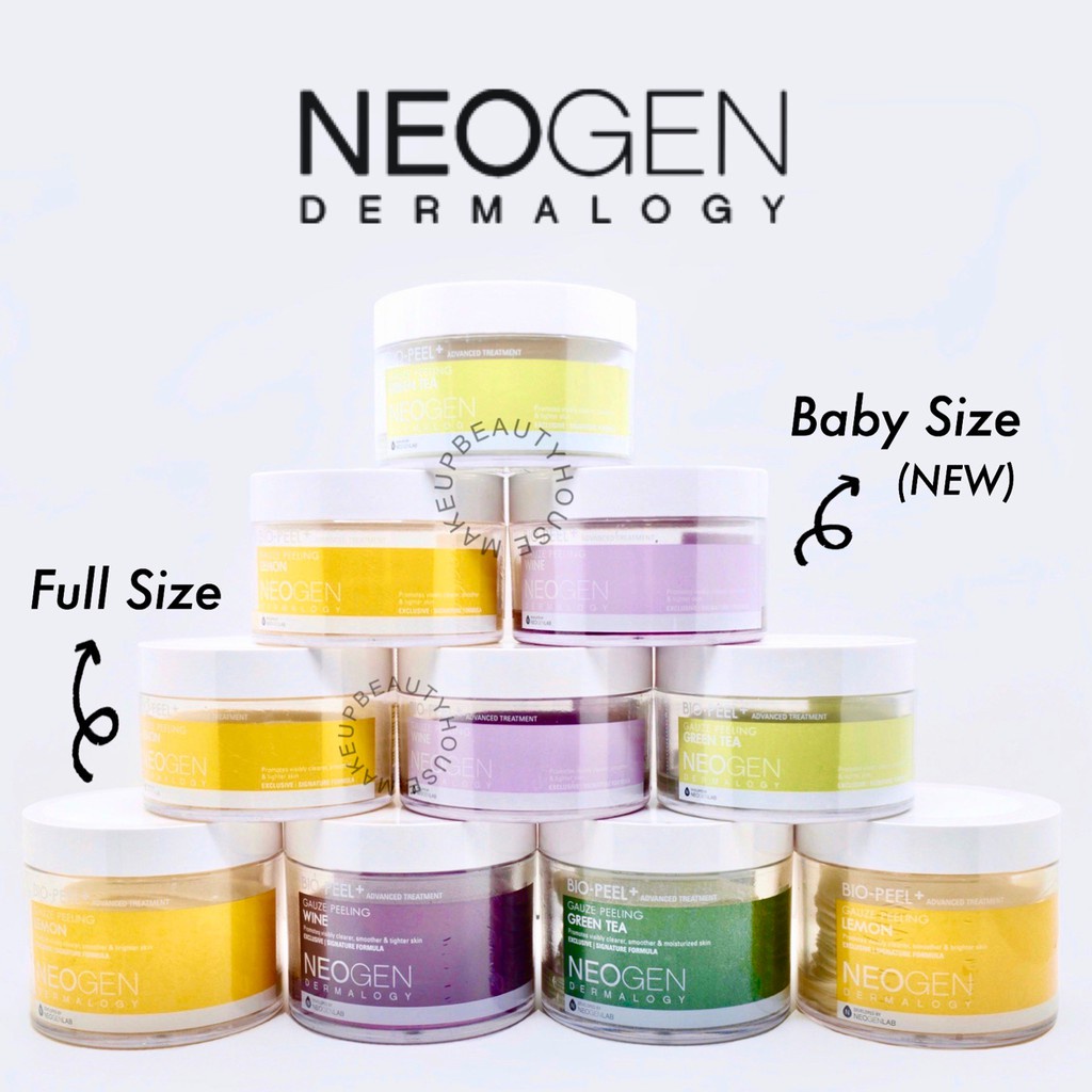(BPOM) NEOGEN DERMALOGY Bio Peel Gauze Peeling (Lemon / Wine / Greentea) / NEOGEN DERMALOGY Carrot Deep Clear Oil Pad