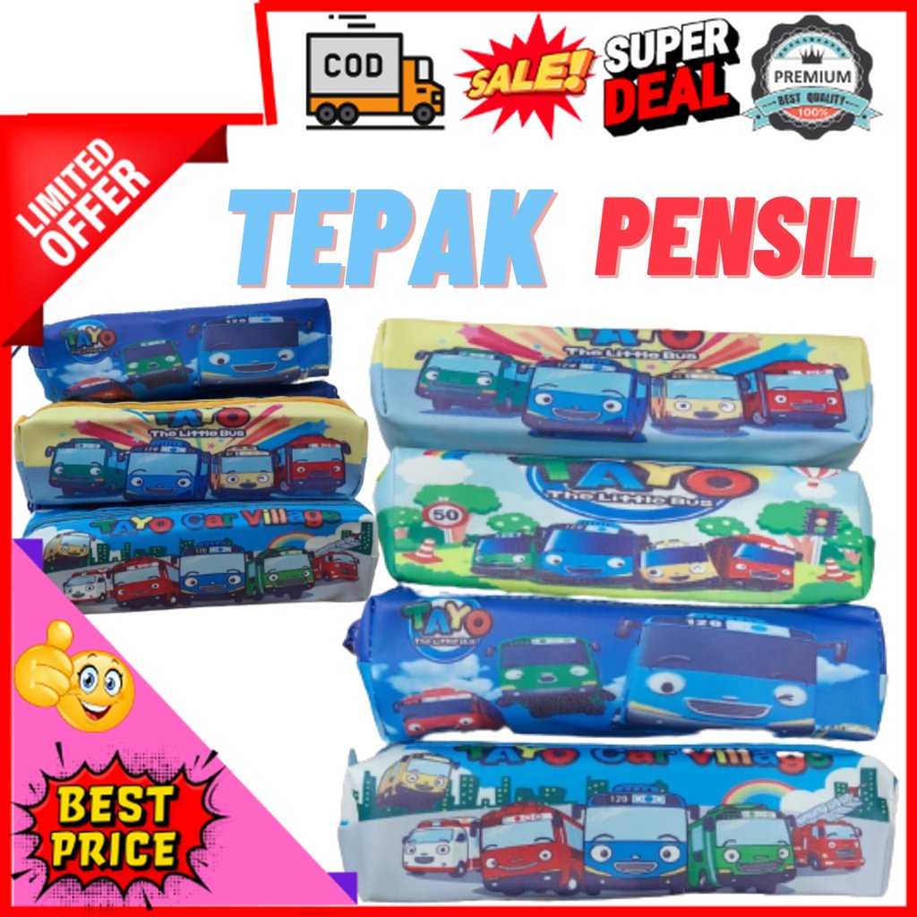 

Perlengkapan Sekolah Kotak Pensil Anak Lucu Karakter Tayo Serbaguna Tempat Bolpoin Bolpen Bulpen Karakter Anti Air