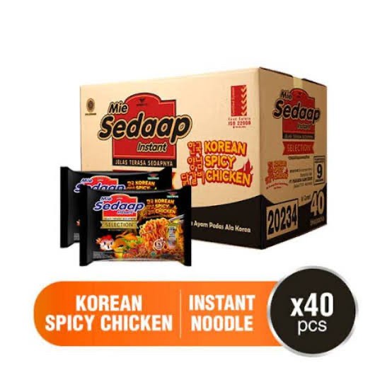 

Mie Sedaap Korean Spicy Chicken / 1 dus / 40 pcs
