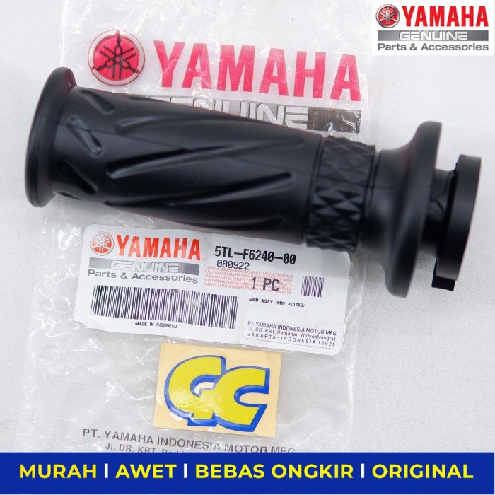 Handgrip Kanan Yamaha Mio Nouvo Soul Original YGP - Sparepart Sperpart Spare Part Motor Yamaha Aerox