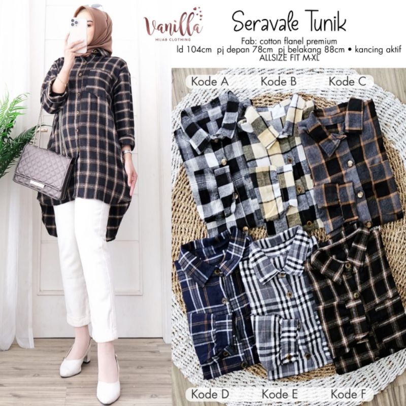 SERAVALE TUNIK ORI VANILLA | Flanel Premium