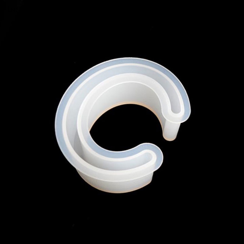 {beautifulhome} Open Cuff Silicone Mold Membuat Perhiasan Gelang Bangle Cetakan Resin Bunga DIY.