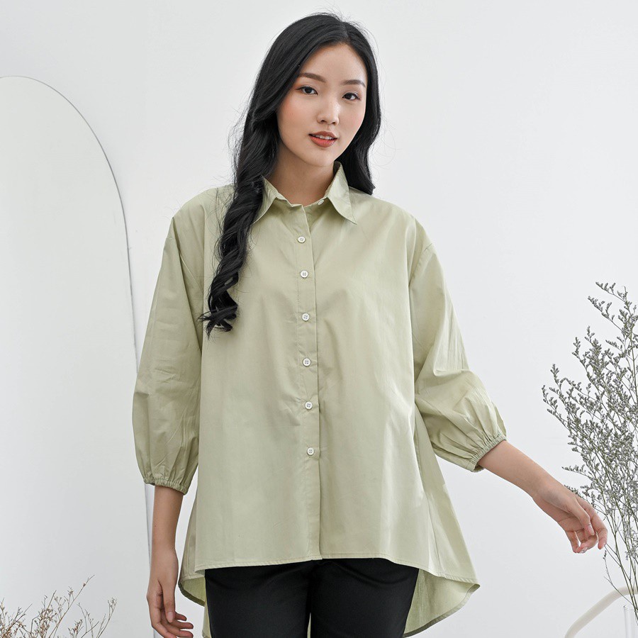 Ms Daisy Gianna Oversized Shirt Baju Atasan Kemeja Wanita Kasual