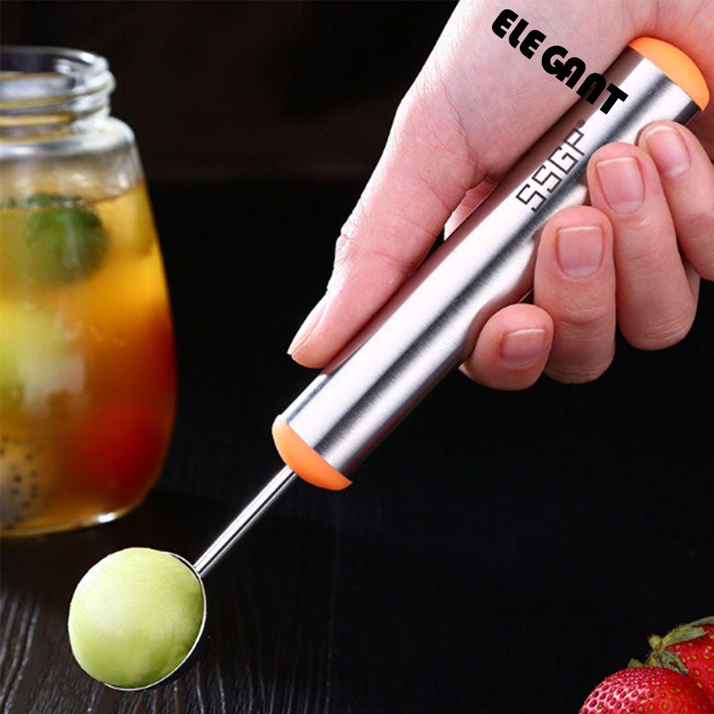 [Elegan] Ball Digger Dapur Salad Es Krim Sendok Tumbuk Buah Platter Tools