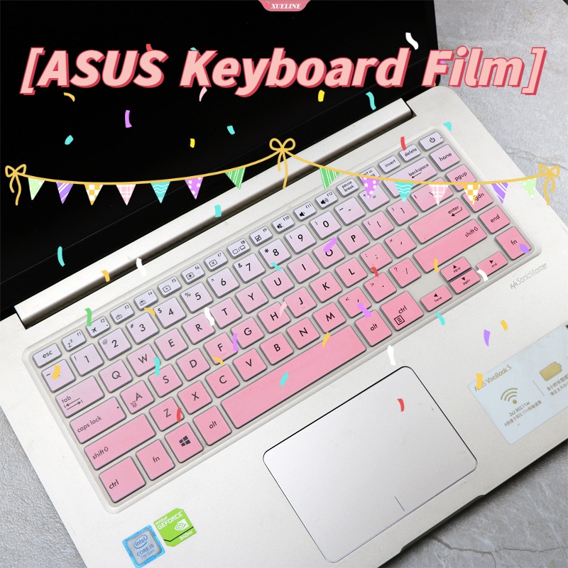 Film Pelindung Cover Keyboard Notebook Laptop Silikon 14inci Untuk ASUS U5100UQ S5100UA X510UQR UX580 A505 K505B X505BP X510U [ZXL]