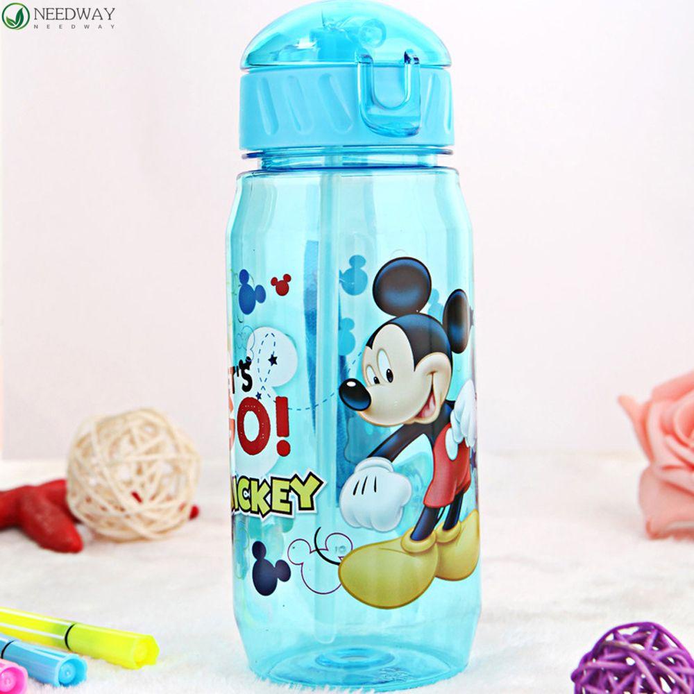 Needway Cangkir Air Anak Portable Outdoor Water Bottle School Princess Makan Plastik Sippy Cup