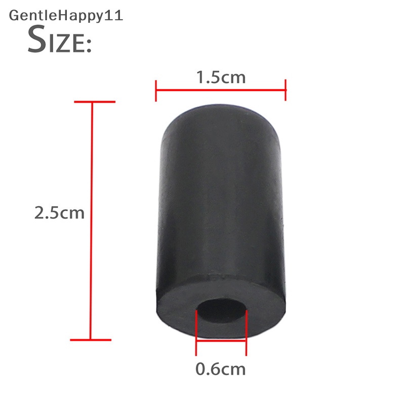 Gentlehappy 5x Rubber Endpin Tip Cap Protector Non-Slip Mat Untuk Bagian Biola Senar Cello id