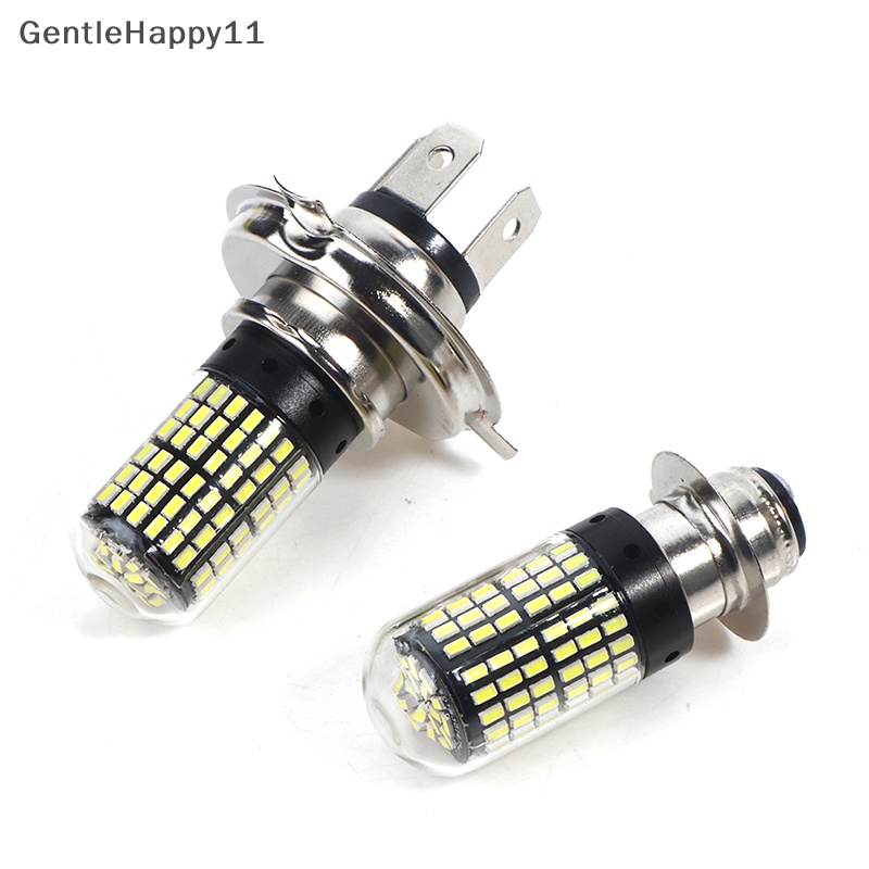 Gentlehappy Lampu Depan Motor LED H4 H6 Bohlam Hi Lo beam 144SMD Moto Lampu Motor LED id