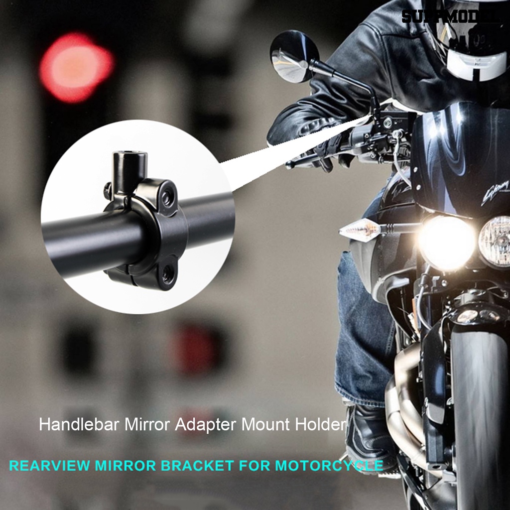 [SM]8 /10mm Mount Spion Aluminium Alloy Motor Spion Stang Mount Untuk Sepeda