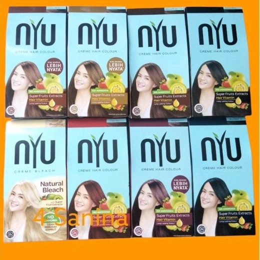 Nyu creme hair colour/nyu pewarna rambut/cat rambut/nyu.