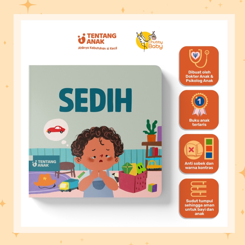 Tentang Anak - Board Book Sedih | Buku Cerita Gambar