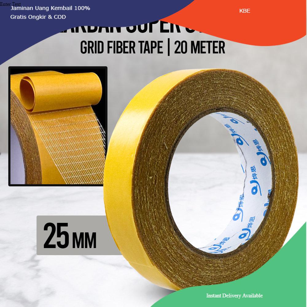 

Alat Perekat YX Lakban Super Strong Grid Fiber Tape 20 Meter 25 mm - SQ20M - Transparent