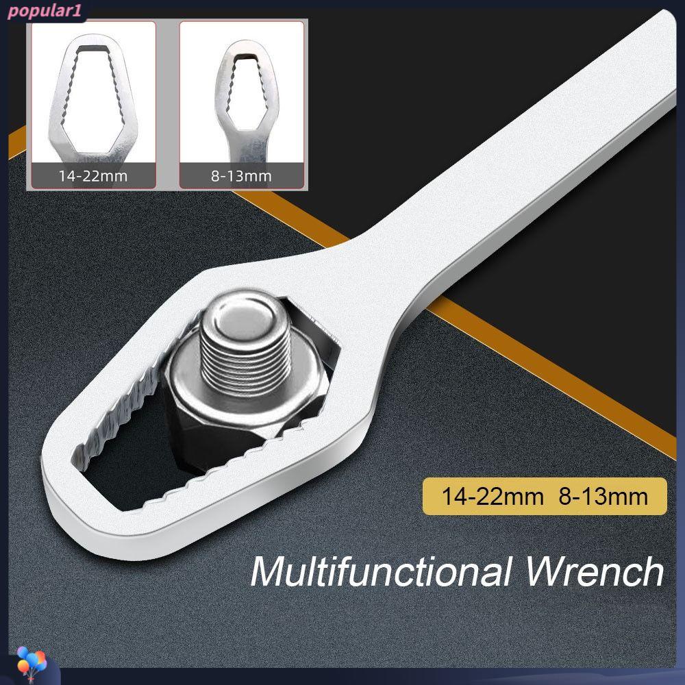 POPULAR Populer 8-22mm Universal Kunci Pas Adjustable Sekrup Mur Sepeda Mobil Spanner