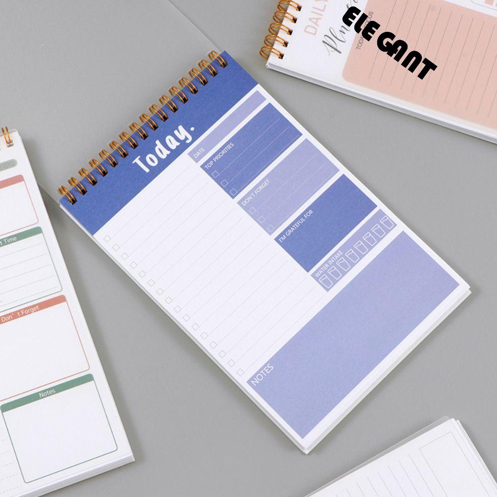 【 ELEGANT 】 A5 To Do List Notepad Kantor 50lembar Disiplin Diri Check It Weekly Daily Planner Alat Serut Jadwal Siswa