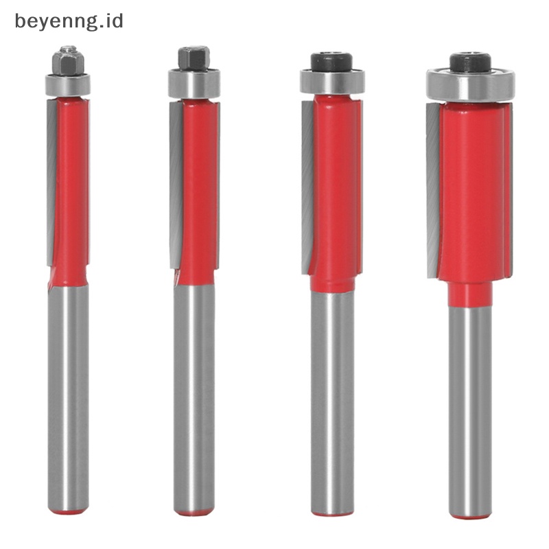 Beyen 6mm 1/4&quot; Shank Flush Trim Router Bits End Mill Untuk Kayu Dipanjangkan Trimming Cutt ID