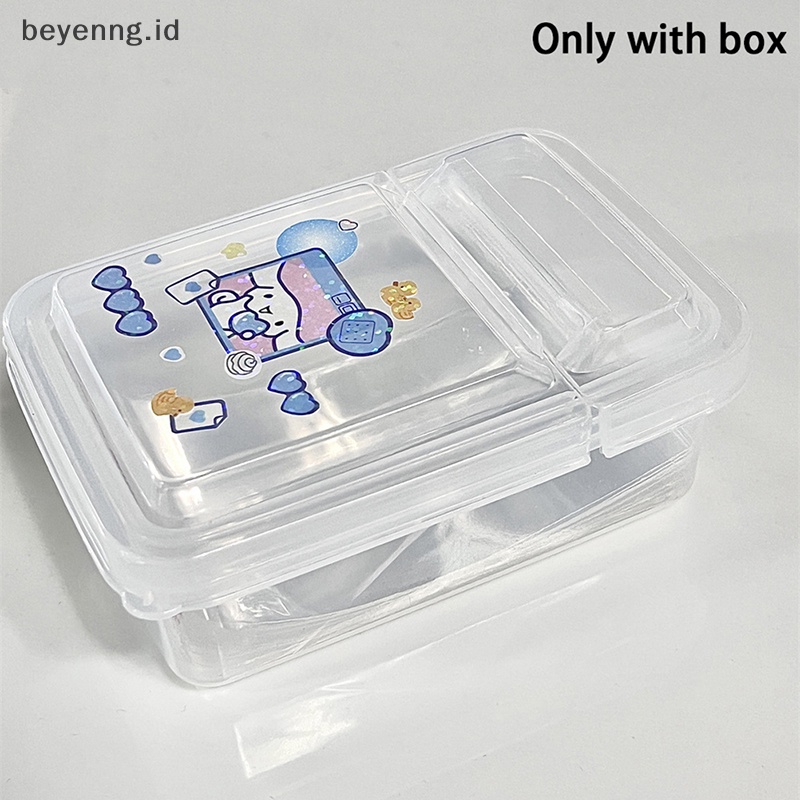 Beyen 1PCS Collection Container Case Plastik Transparan Kotak Penyimpanan Small Clear Store box Dengan Tutup Perhiasan Finishing Aksesoris ID