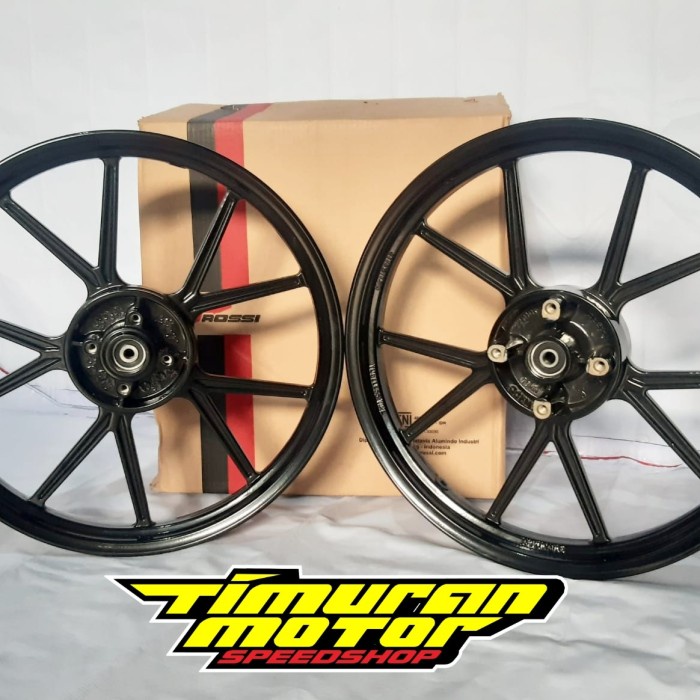 READY VELG V ROSSI NOZ GP WHEEL JUPITER MX NEW 160 185 HITAM ORIGINAL