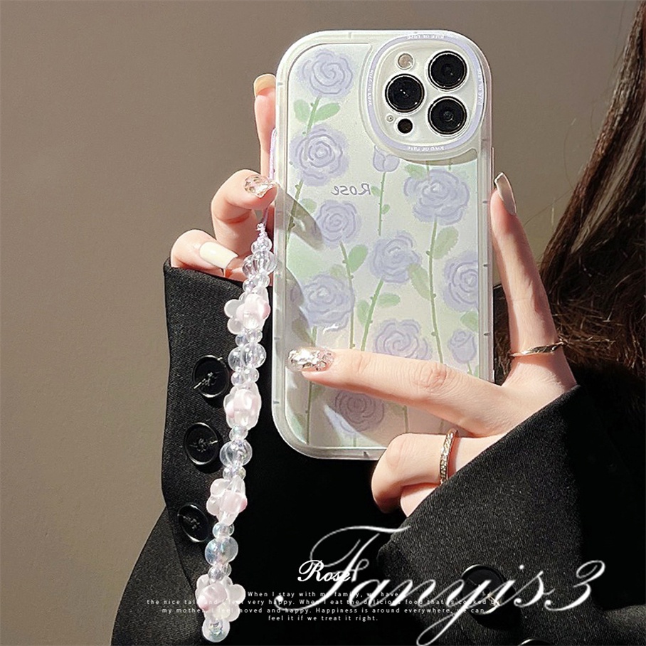 OPPO A78 A17 A17k A77 A77s A57 A76 A96 A16 A16s A16k A15 A15s A74 A54 A95 A94 A93 A53 A32 A5 A9 2020 A5s A3s Reno 8T 7Z 6Z 5Z A52 A92 F11Pro Lilac Rose Casing Handphone Soft TPU Sarung