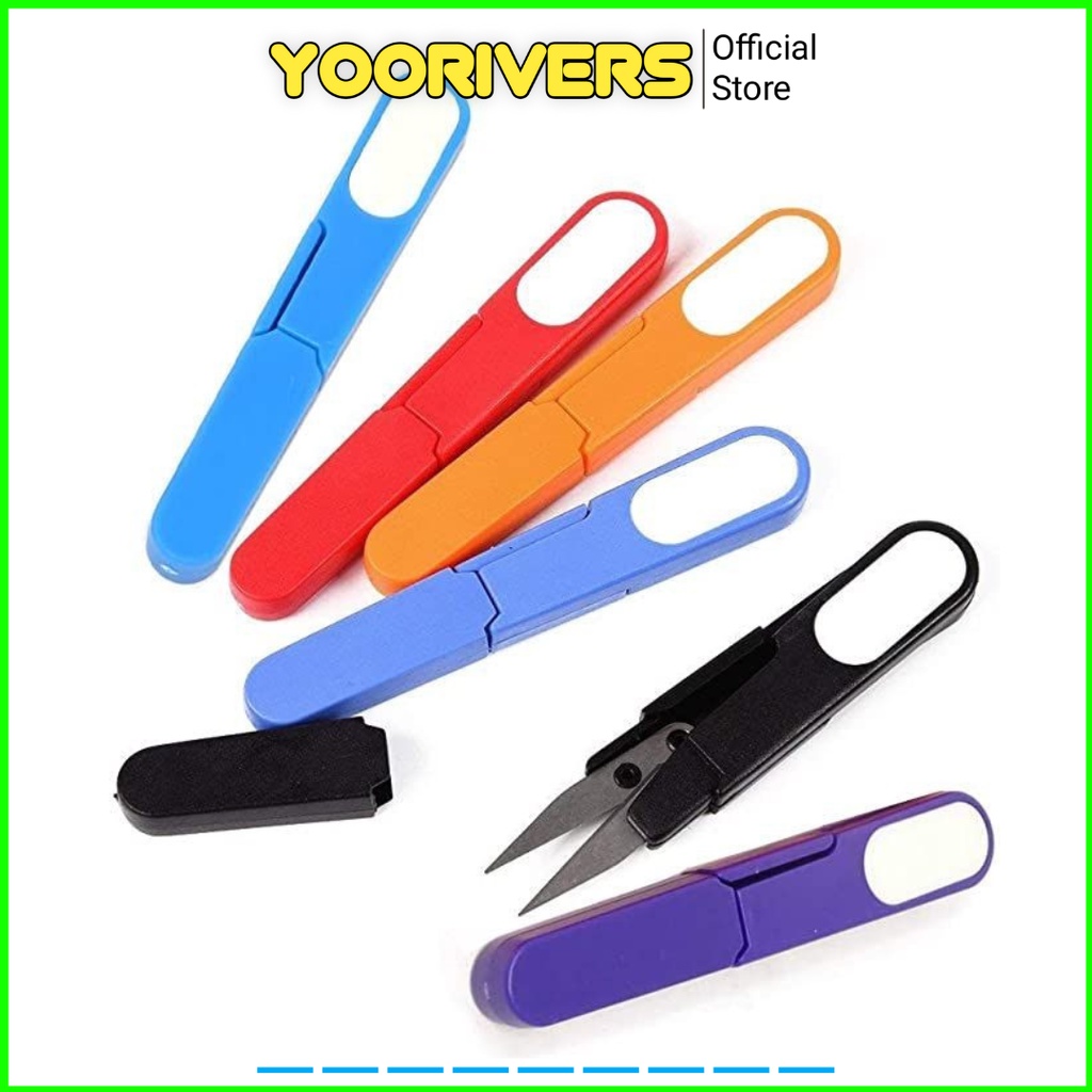

Gunting Benang lipat Mini Gunting benang kail pancing gunting senar cutter mini gunting lipat tajam