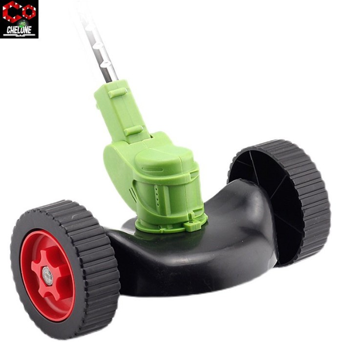 Mesin potong rumput elektrik Cordless Grass Trimmer Grass Cutter Lawn - Roda