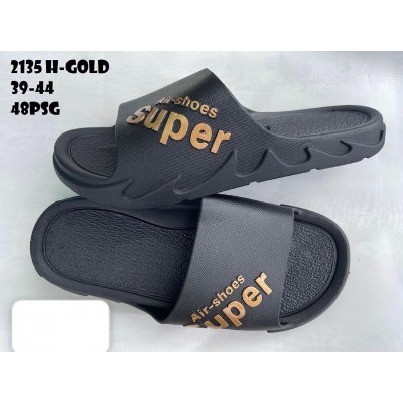 sandal selop pria terlaris Sper 2135H-Gold sendal pria terbaru/sandal full karet premium