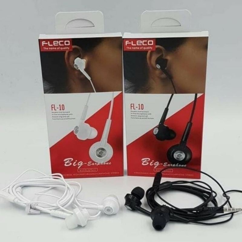 ( FL-10 )- Headset Fleco FL-10 Handsfree Hansfree Fleco FL-10 Earphone Fleco FL10 Bass EXTRA SUPER BASS LOUDSPEAKER SOUND