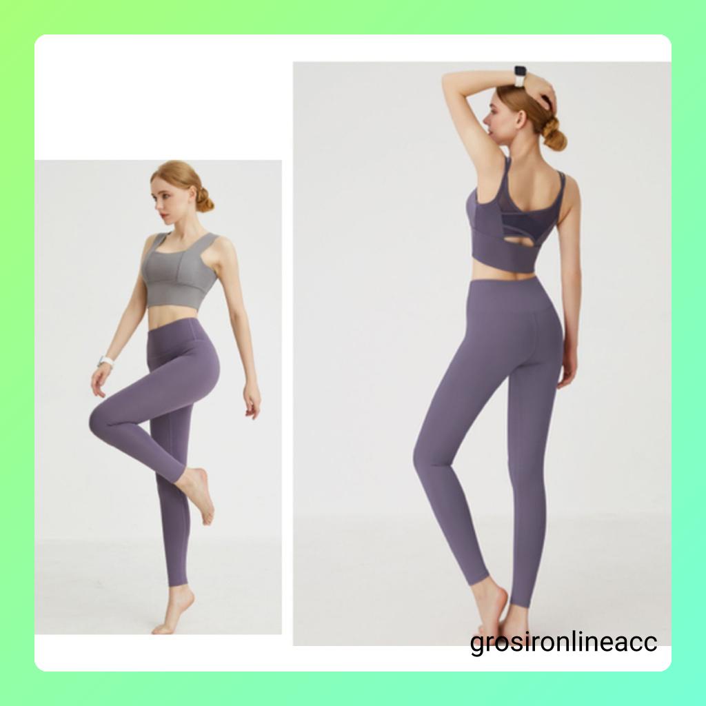 Celana Legging Panjang kurus membentuk yoga perut langsing WT01