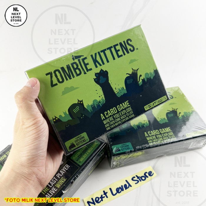 Zombie Kittens by Exploding Kittens Board Game Card Games Boardgames