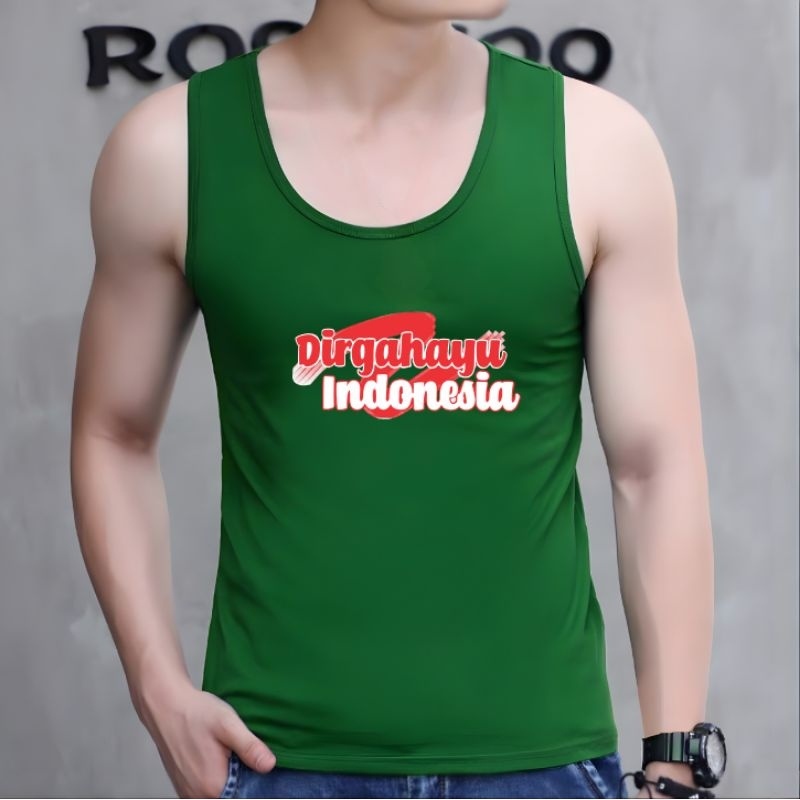 Singlet Pria Dirgahayu Indonesia Baju Singlet Pria Tanktop Pria Cotton