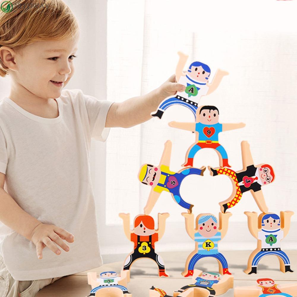 NEEDWAY Needway Blok Bangunan Papan Belajar Anak Intelijen Puzzle Keseimbangan Permainan Blok Anak Hadiah Anak Laki-Laki DIY Mainan Montessori