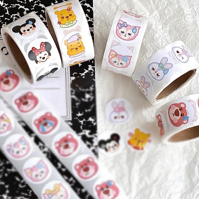 [BFID] Kawaii Sanrio's New Round Seal Sticker Lucu Pochacco Cinnamoroll Stiker Dekorasi Akun Tangan Hati Cewek [ID]