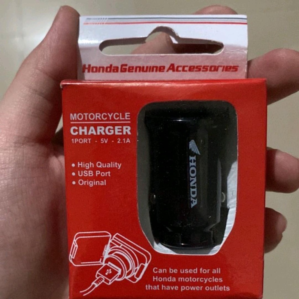 Usb Port Fast Charger Hp Untuk Honda Pcx Vario Beat Scoopy Genio ADV Ori Honda
