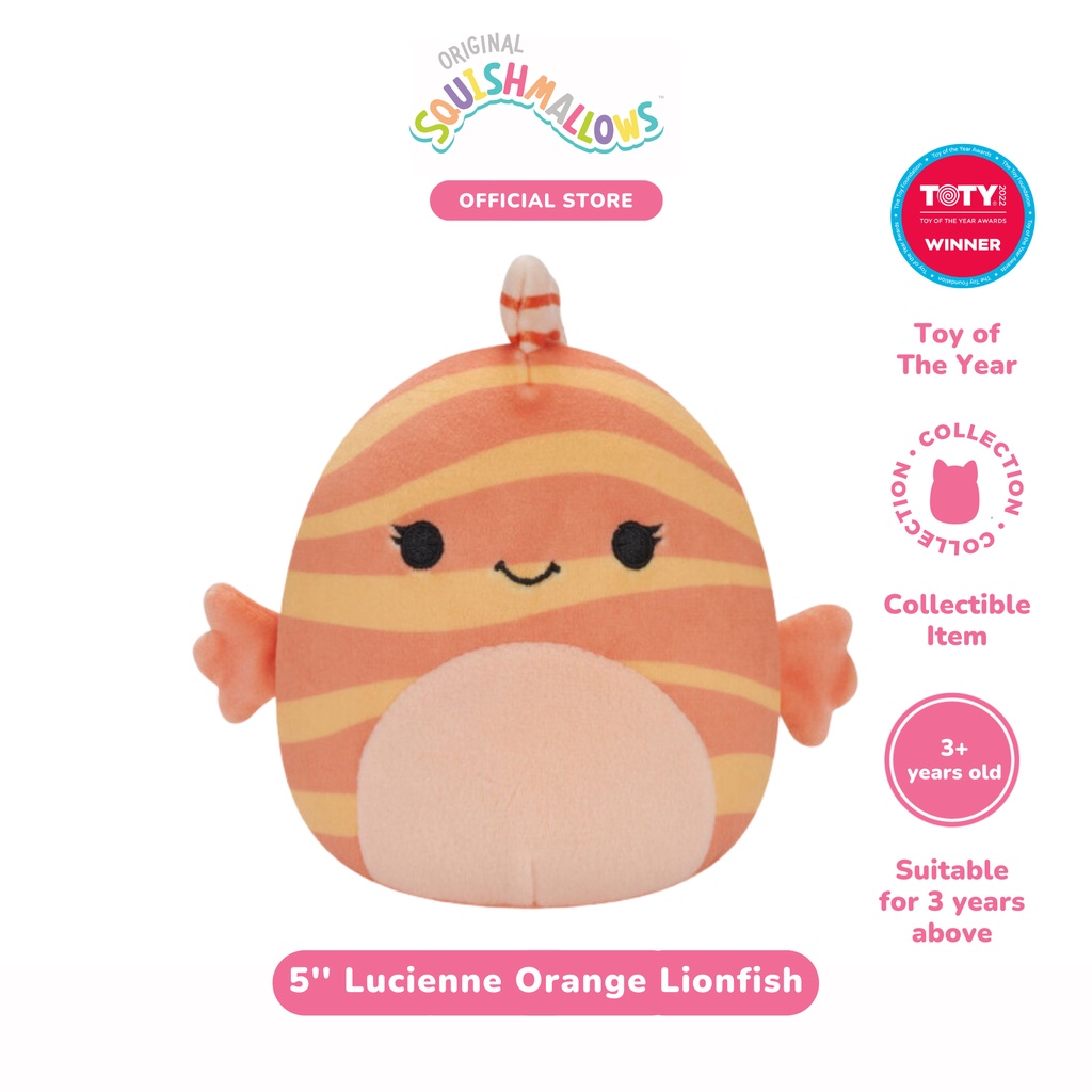 Squishmallows Lucience Orange Lionfish 5 Inch - Plush Toys