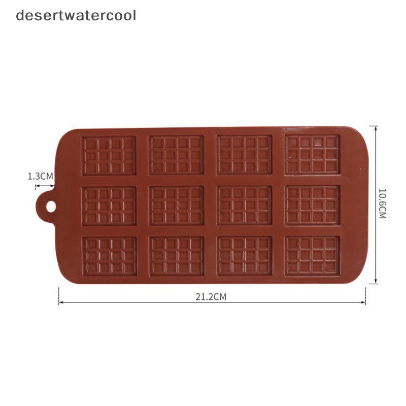 Deid 12cel Rongga Mini Coklat Bar Permen Cetakan Silikon Profesional Decor cake Martijn