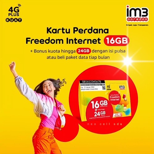 PROMO Kartu Kuota Data Internet Murah Indosat Freedom 20GB 1 Bulan