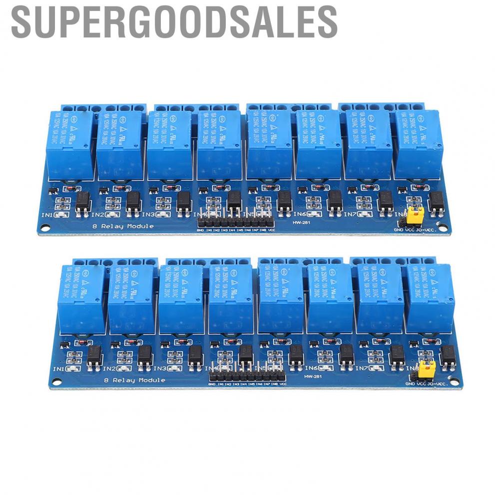 Supergoodsales Relays Board  Wide Application 8 Channel Relay Module Optocoupler Isolation for PIC AVR 51