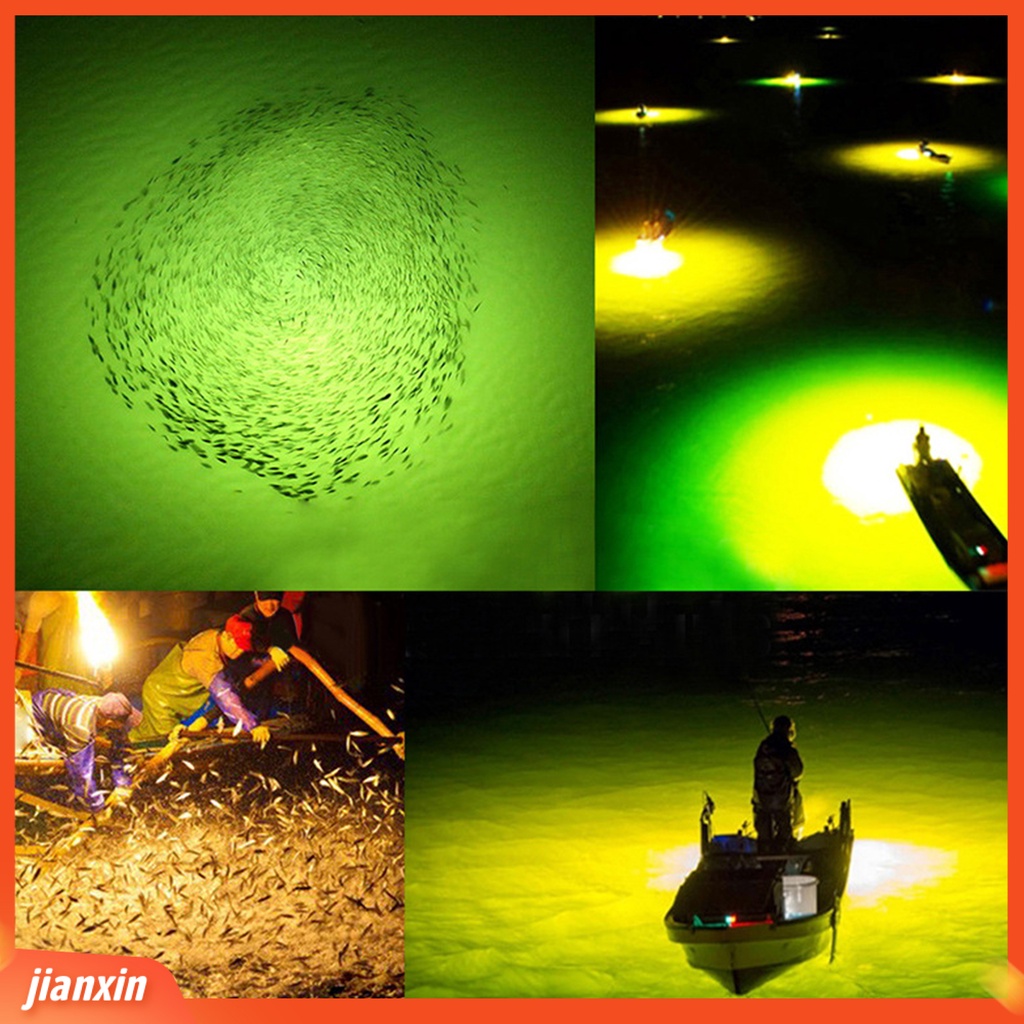 (In Stock) Tahan Air Bercahaya LED Deep Sea Fishing Light Multi-Warna Lampu Terang Tinggi