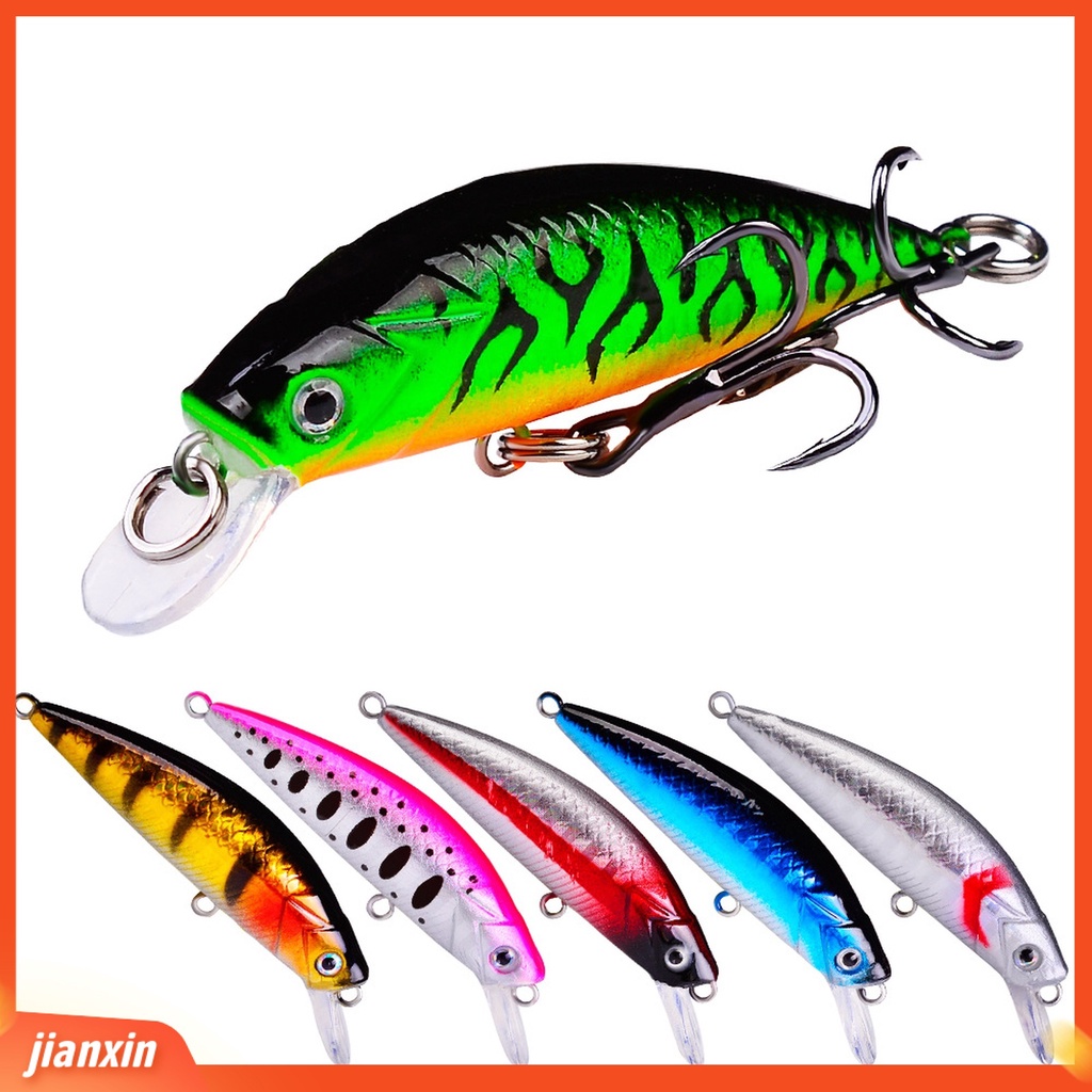 (In Stock) 6g 6cm Memancing Umpan Bionic Menarik 6warna Ikan Kecil Besar Lure Untuk Memancing Malam Hari
