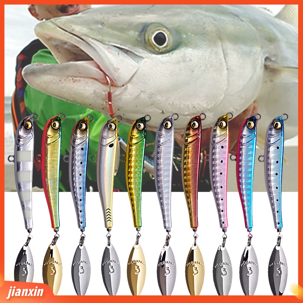 (In Stock) 62mm 30g Tengger Umpan 3D Mata Pengerjaan Halus Simulasi Universal Warna Cerah Anti-Pengaruh Multifungsi Bergaris Bass Umpan Palsu Untuk Air Asin