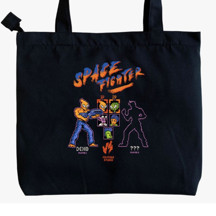 THE SPACE FIGHTER FINTAGE TOTEBAG