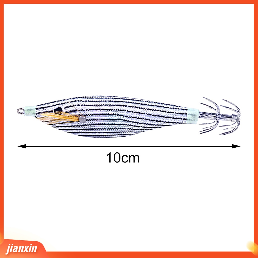 (In Stock) 10cm /9.6g Umpan Udang Kait Tajam Realistis Desain Efisien Umpan Buatan Kayu Udang Umpan Cumi Kait Jigging Untuk Memancing Di Laut