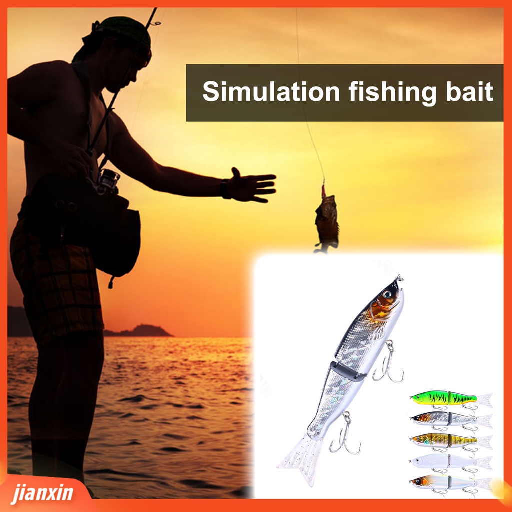 (In Stock) 18cm 52g Pemancingan Umpan Multi Segmen Menarik Ringan Bold Renang Palsu Mengambang Ikan Kecil Untuk Angling