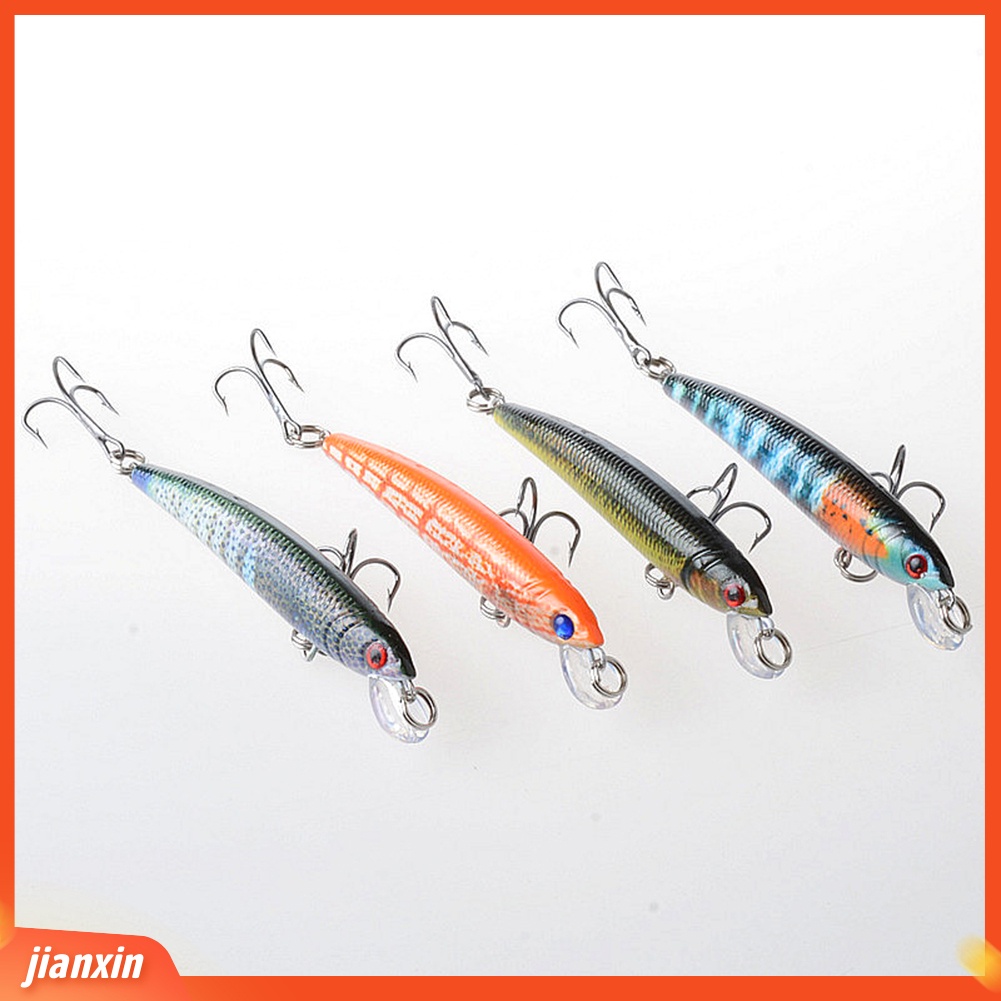 (In Stock) Mata 3D Buatan Ikan Keras Lure Jig Alat Tackle Umpan Pancing Dengan Dua Kait