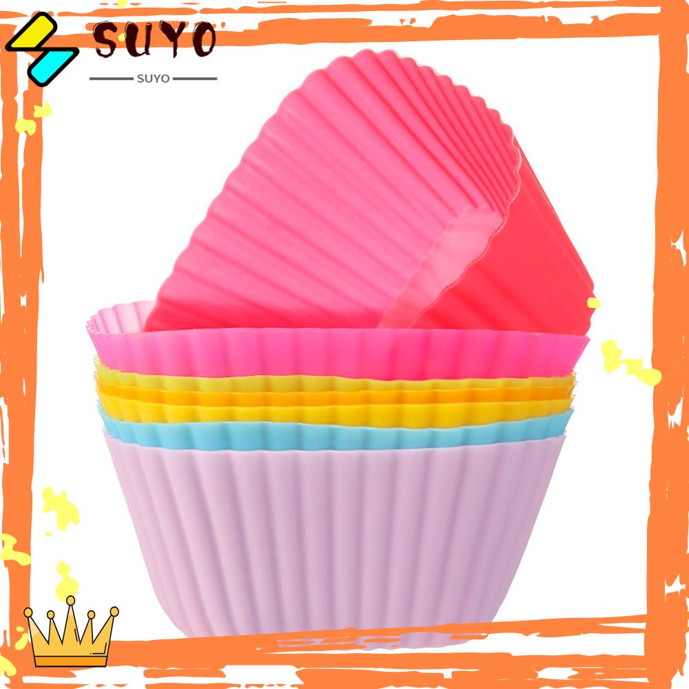 SUYO Cetakan Kue Reusable DIY Cupcake Muffin Cases Wrapper Paper