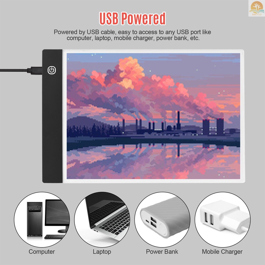 In Stock A4 Copyboard Ultra-Tipis Pad Lampu LED Adjustable 3tingkat Kecerahan Papan Gambar USB Powered Untuk Artis Animasi Sketsa Arsitek Kaligrafi Stensil